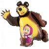 G Шар (35"/89 см) Фигура, Маша и Медведь, 1 шт.