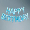 Шары гирлянда HAPPY BIRTHDAY Голубой 